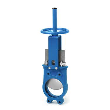 Uni-directional wafer style knife gate valve for general industrial applications