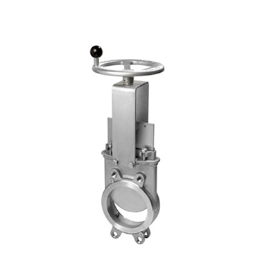 Uni-directional high performance wafer style knife gate valve for general industrial applications