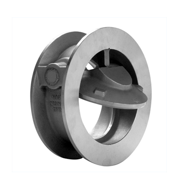 Metal-to-metal seat wafer style tilting disc check valve