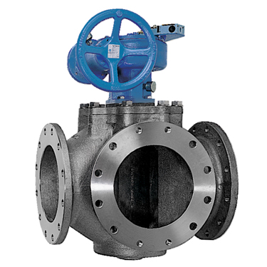 3/4 way valve for high solids concentration media or fluids in pulp & paper