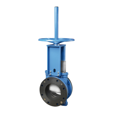Slurry bi-directional heavy duty full flanged wide face-to-face body knife gate valve with rubber sleeves