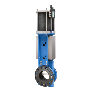 Slurry bi-directional high pressure full flanged knife gate valve with rubber sleeves