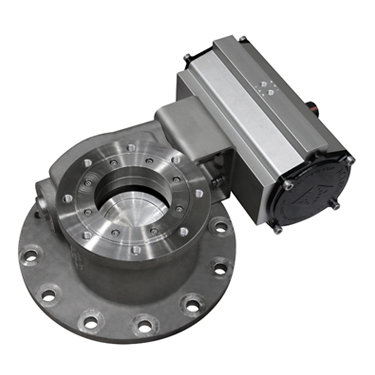 High performance swing disc valve for heavy duty material and bulk handling applications